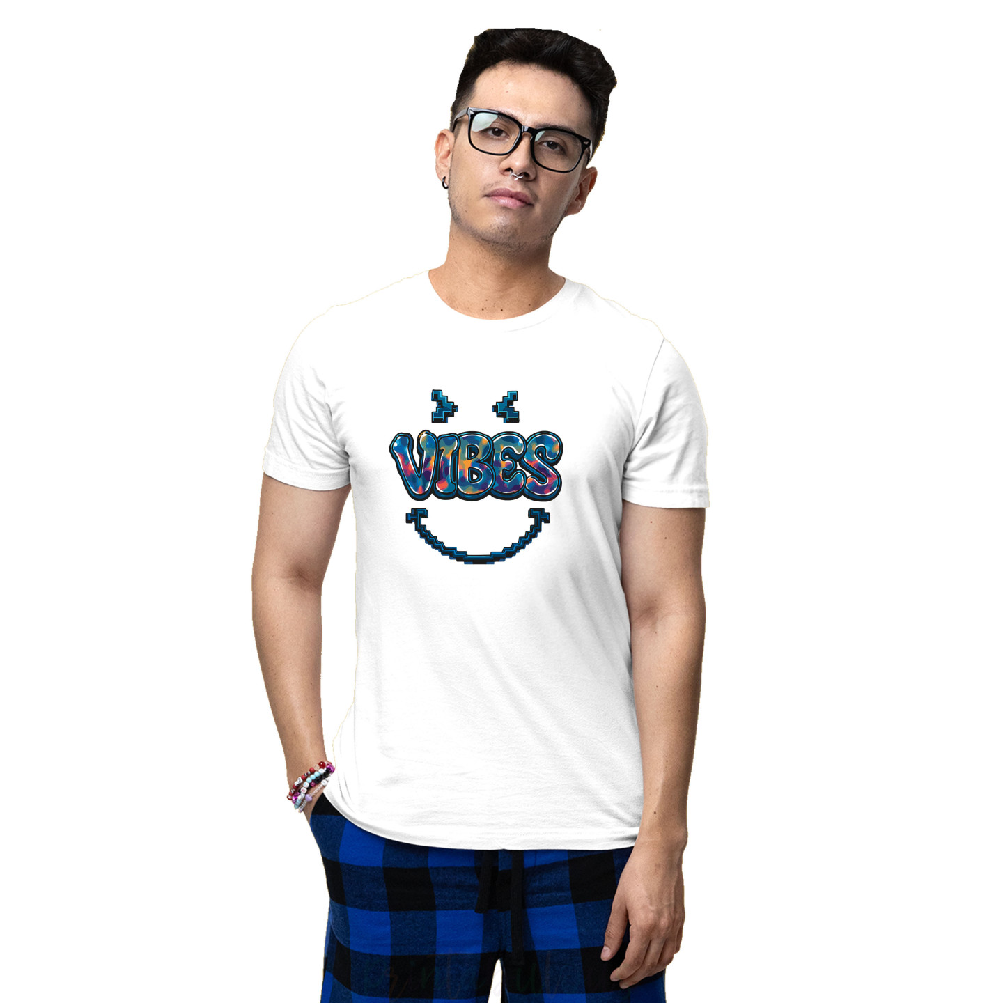 Funny Quirky Streetwear Half Sleeves Pure Cotton T-Shirt for Adults D7