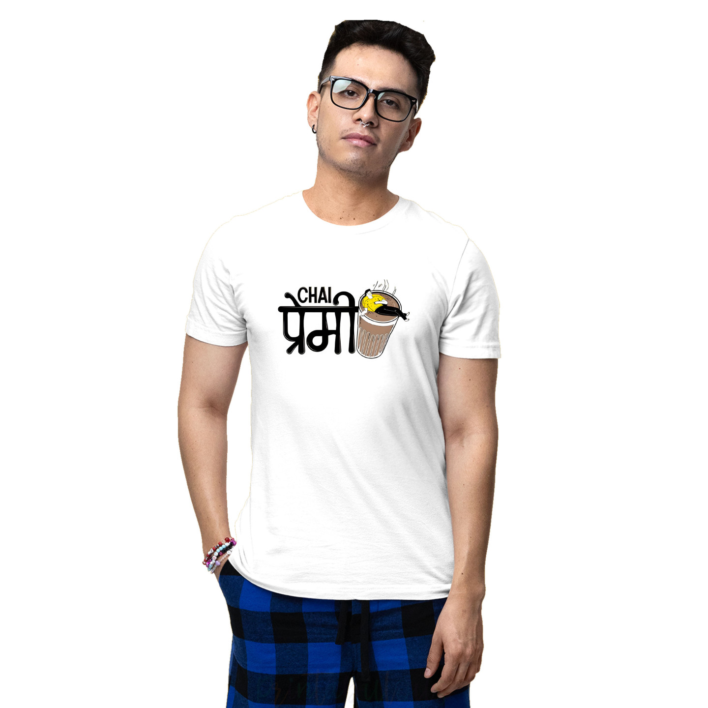 Funny Quirky Streetwear Half Sleeves Pure Cotton T-Shirt for Adults D8