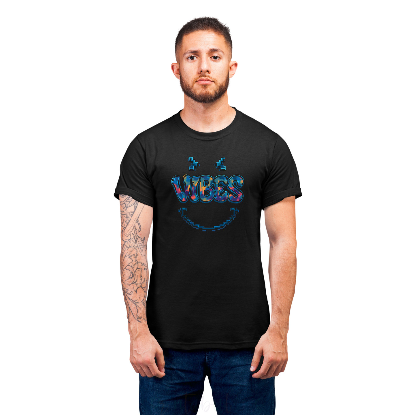 Funny Quirky Streetwear Half Sleeves Pure Cotton T-Shirt for Adults D7