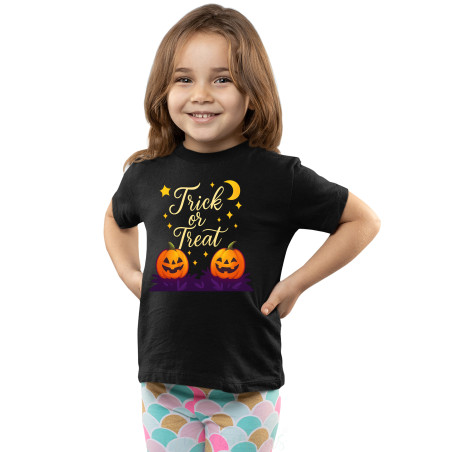 Kids Halloween Printed T-Shirt – Half Sleeves, Round Neck, Pure Cotton D2