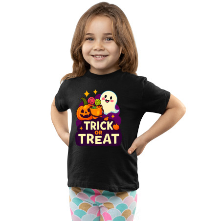 Kids Halloween Printed T-Shirt – Half Sleeves, Round Neck, Pure Cotton D3