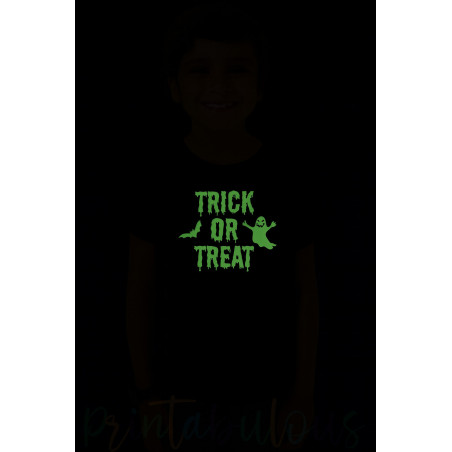 Pure Cotton Glow in the Dark T-Shirt Half Sleeves, Round Neck Kids D6