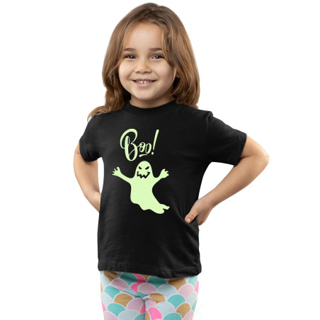 Pure Cotton Glow in the Dark T-Shirt Half Sleeves, Round Neck Kids D8