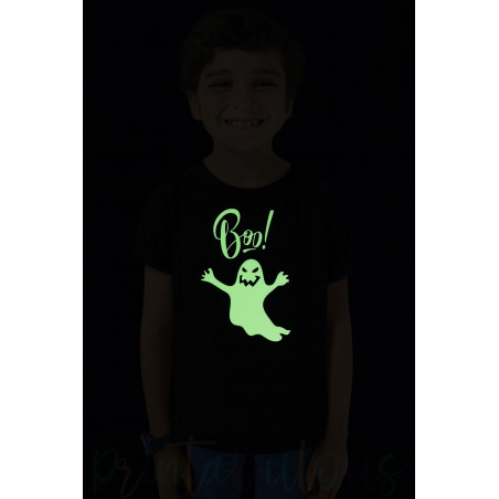 Pure Cotton Glow in the Dark T-Shirt Half Sleeves, Round Neck Kids D8