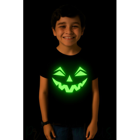 Pure Cotton Glow in the Dark T-Shirt Half Sleeves, Round Neck Kids D10