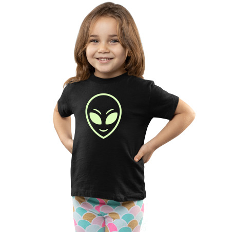 Pure Cotton Glow in the Dark T-Shirt Half Sleeves, Round Neck Kids D13
