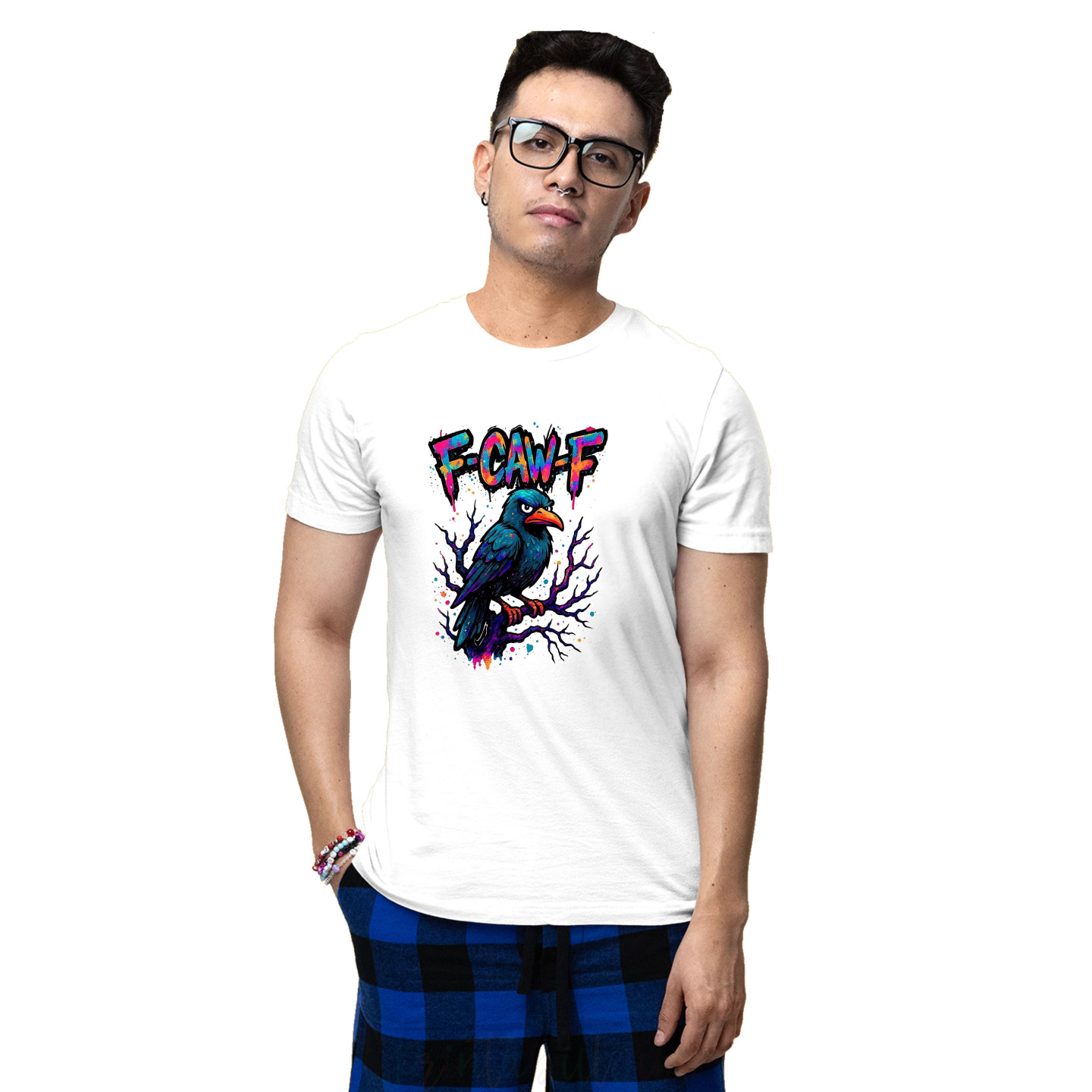 Funny Quirky Streetwear Half Sleeves Pure Cotton T-Shirt for Adults D13