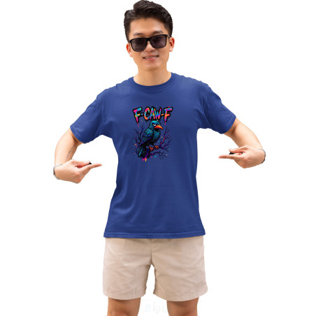 Funny Quirky Streetwear Half Sleeves Pure Cotton T-Shirt for Adults D13