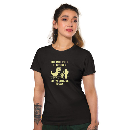 Funny Quirky Streetwear Half Sleeves Pure Cotton T-Shirt for Adults D17
