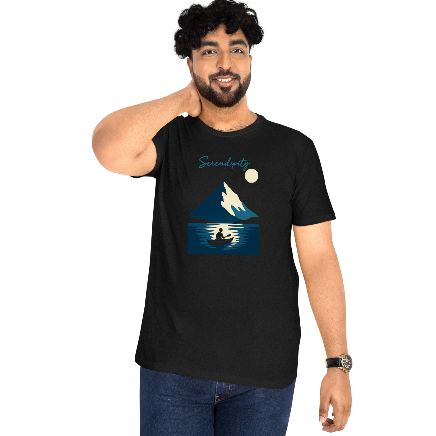 Soulwords Streetwear Half Sleeves Pure Cotton T-Shirt for Adults D18