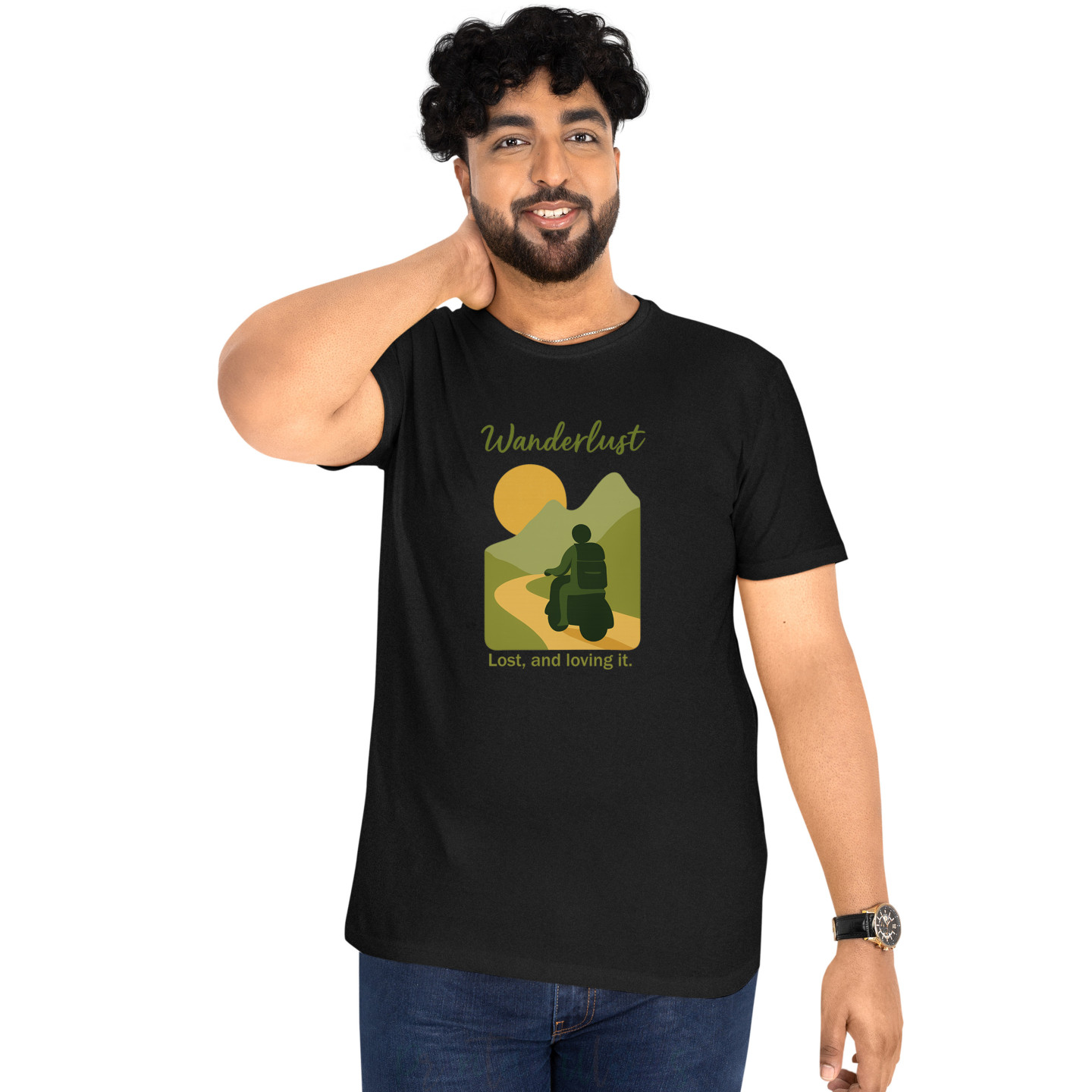 Soulwords Streetwear Half Sleeves Pure Cotton T-Shirt for Adults D21