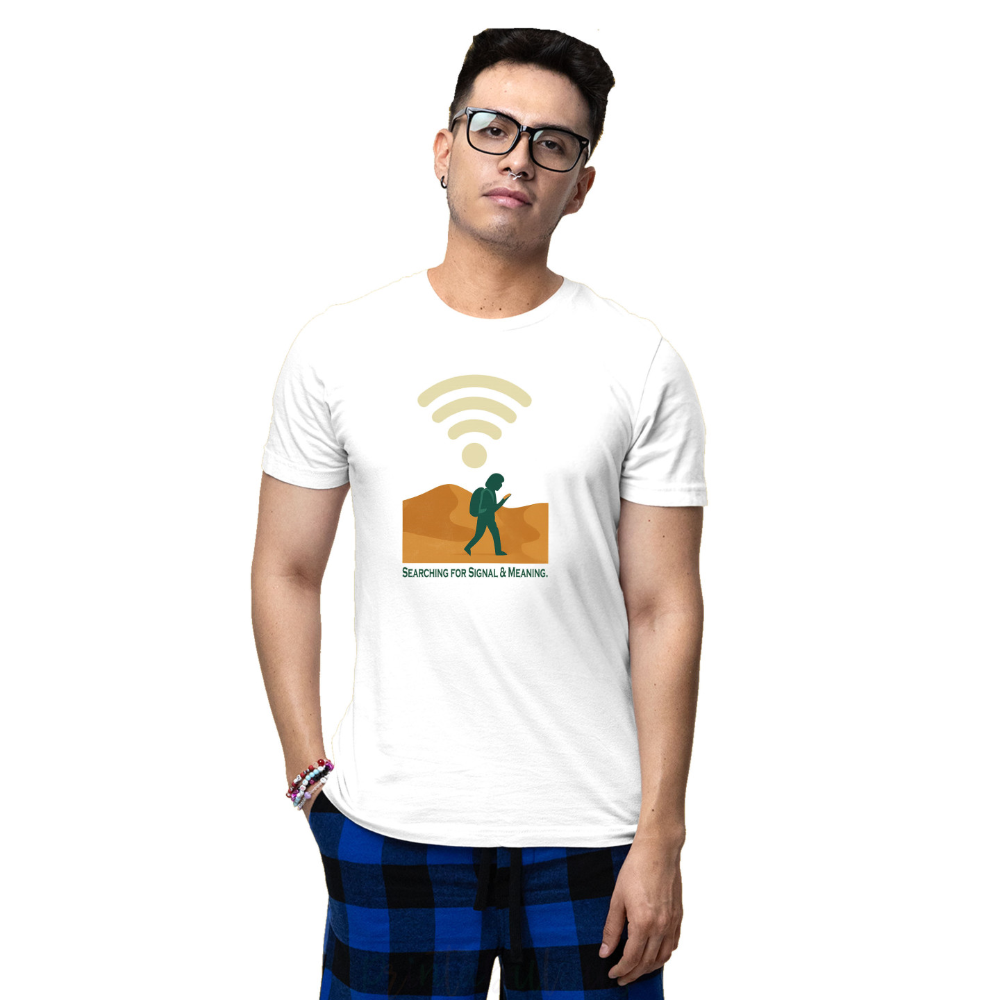 Soulwords Streetwear Half Sleeves Pure Cotton T-Shirt for Adults D22
