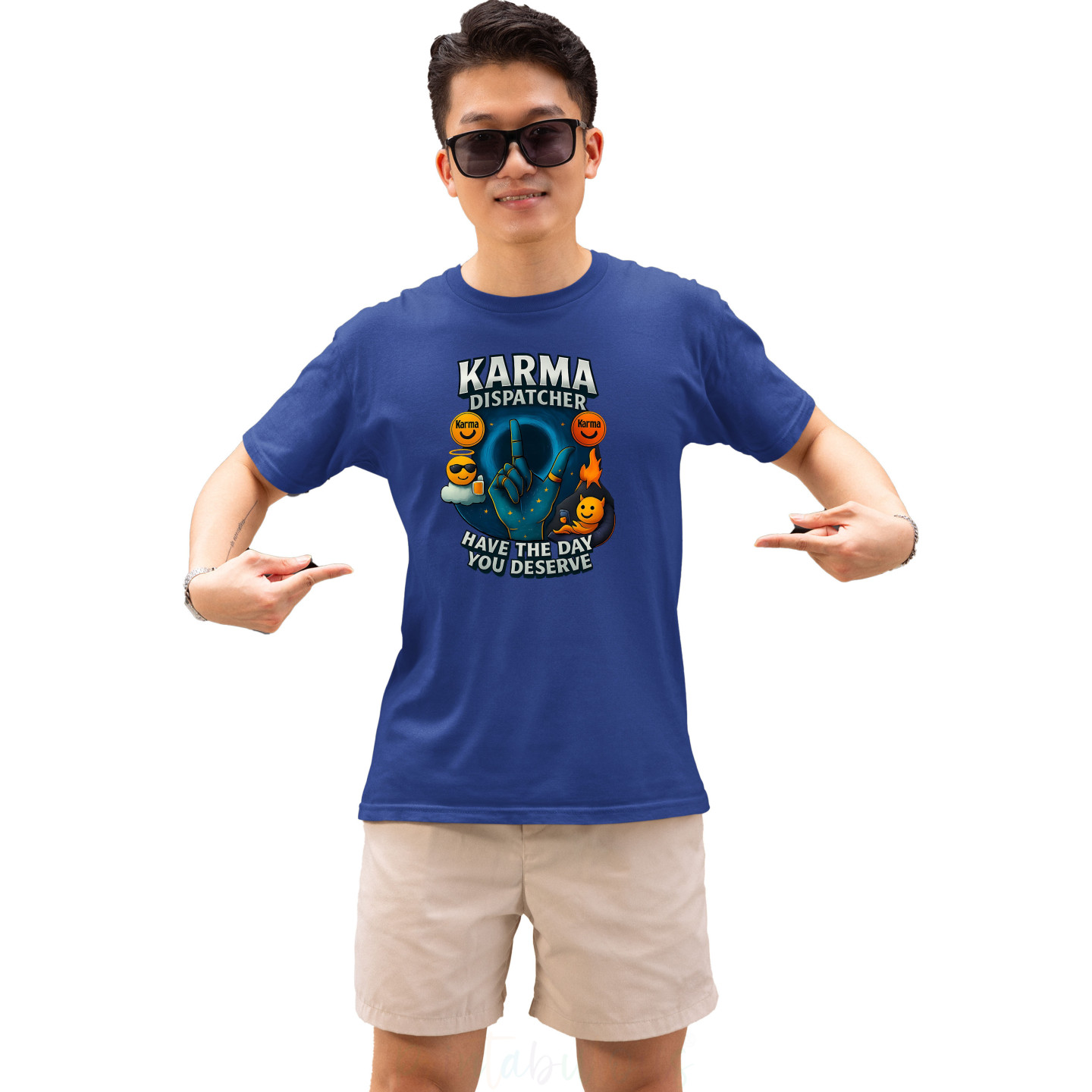 Funny Quirky Streetwear Half Sleeves Pure Cotton T-Shirt for Adults D25