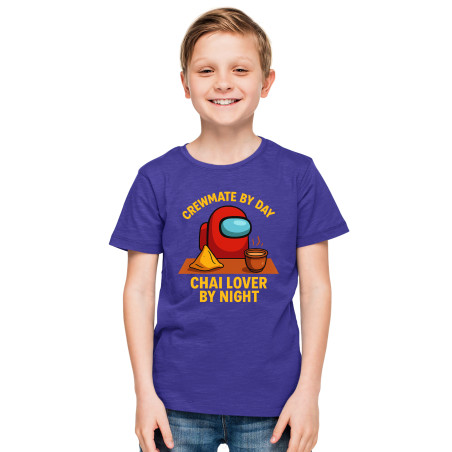 Kids Gaming Power-Up Printed Unisex T-Shirts AmongUs D5