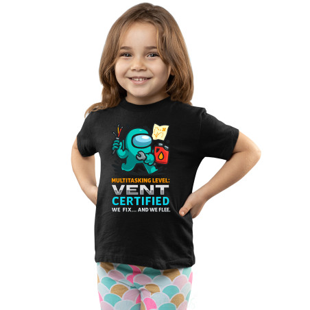 Kids Gaming Power-Up Printed Unisex T-Shirts AmongUs D12