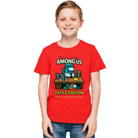 Kids Gaming Power-Up Printed Unisex T-Shirts AmongUs D15