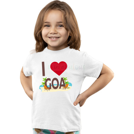I Love Goa  Unisex T-Shirt for Family| D1