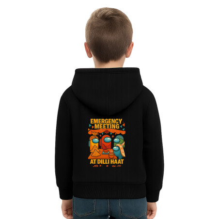 Kids Cotton Fleece Hoodie, Gaming Hoodie with Character Graphics, Among Us D10