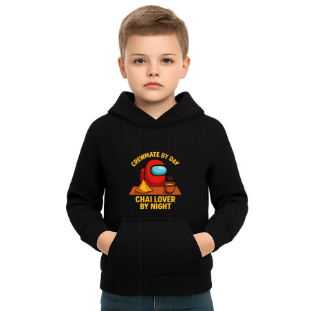 Kids Cotton Fleece Hoodie, Gaming Hoodie with Character Graphics, Among Us D11