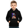 Kids Anime Character Cotton Fleece Hoodie, Pullover Hoodie with Graphic Print GOJOD14