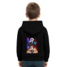 Kids Anime Character Cotton Fleece Hoodie, Pullover Hoodie with Graphic Print GOJOD14