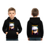 Kids Anime Character Cotton Fleece Hoodie, Pullover Hoodie with Graphic Print GOJOD15