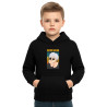Kids Anime Character Cotton Fleece Hoodie, Pullover Hoodie with Graphic Print GOJOD17