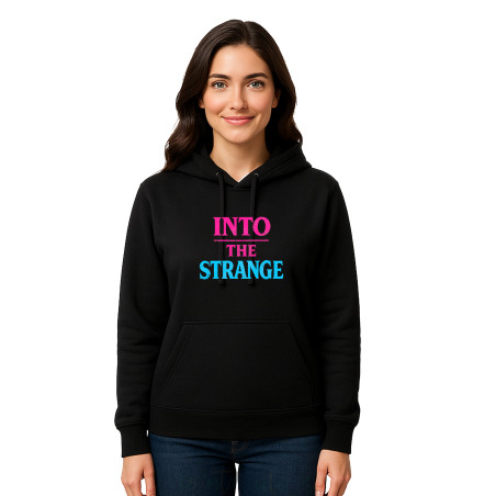 Funny Quirky Streetwear Cotton Fleece Pullover Hoodie, Casual Graphic Print Hoodie Adult StrangeD9