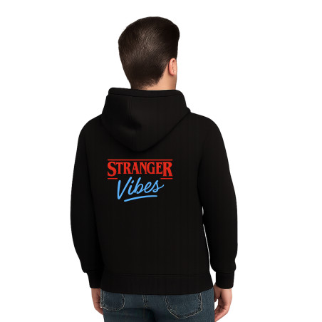 Funny Quirky Streetwear Cotton Fleece Pullover Hoodie, Casual Graphic Print Hoodie Adult VibesD11