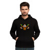 Gaming Cotton Fleece Pullover Hoodie, 90s Retro Gaming Print Hoodie Adult DuckD6