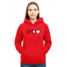 Gaming Cotton Fleece Pullover Hoodie, 90s Retro Gaming Print Hoodie Adult HeartD12