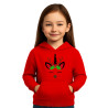 Kids Unicorn Reindeer Christmas Cotton Fleece, Pullover Hoodie with Graphic Print D4