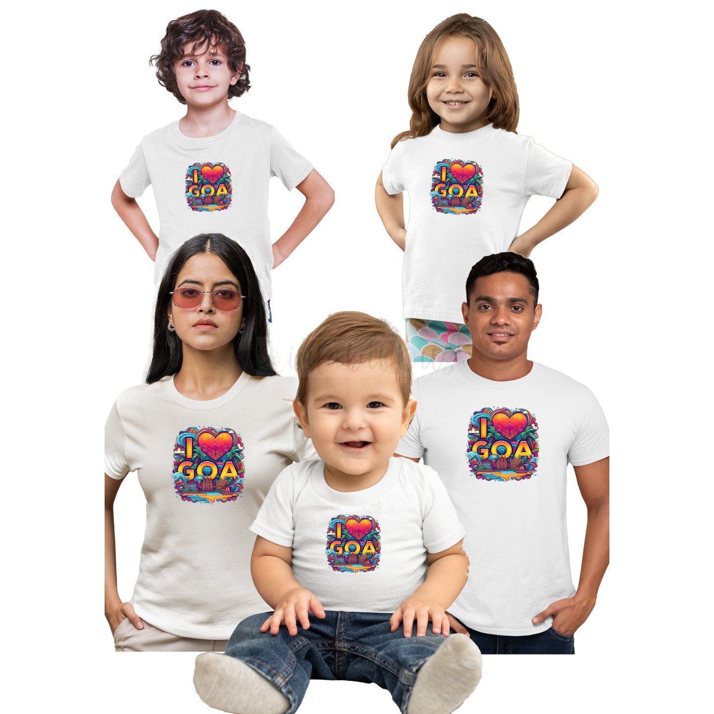 I Love Goa Unisex T-Shirt for Family | D5