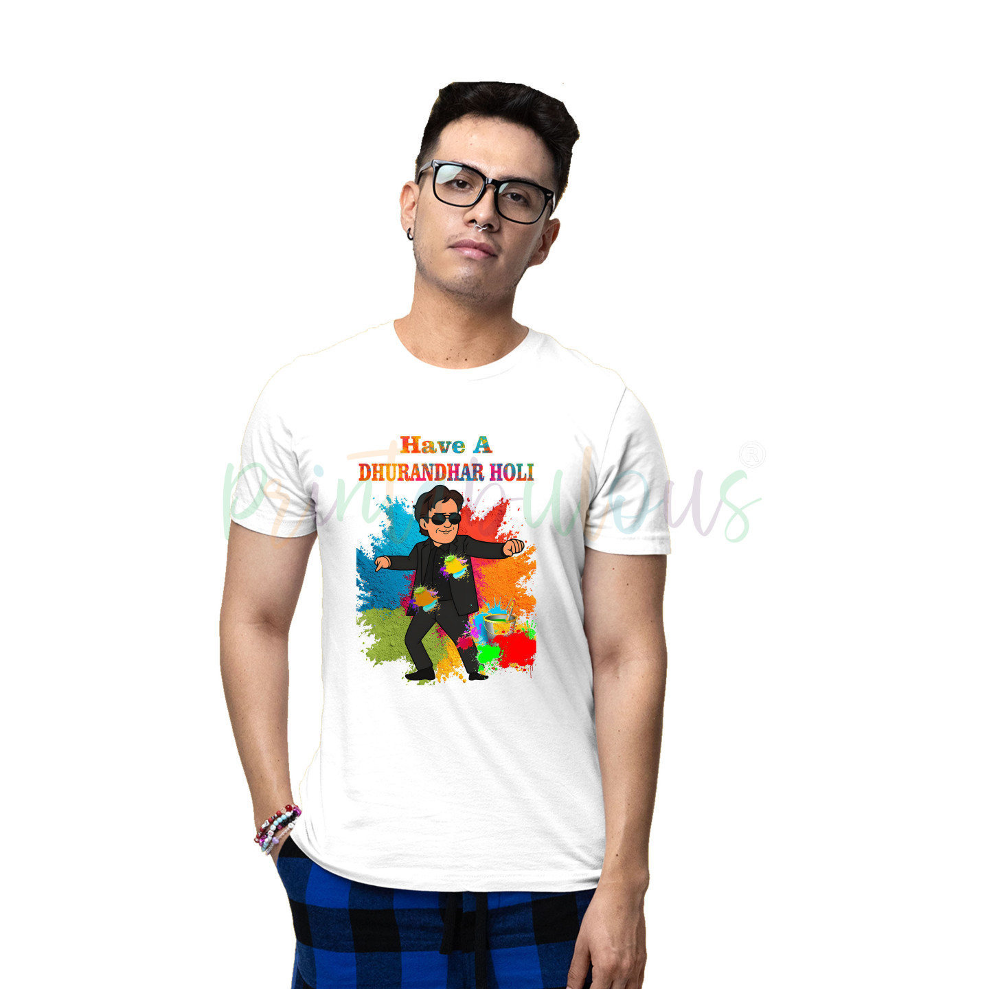 Have A Dhurandhar Holi T-Shirt – Unisex Heavy Polyester Tee with Vibrant Graphic, Perfect for Adults