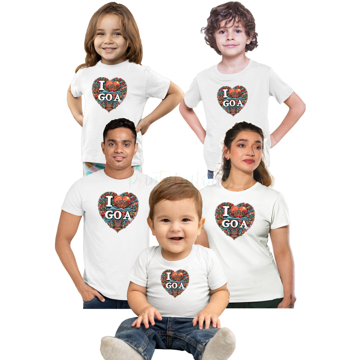 I Love Goa Unisex T-Shirt for Family | D7