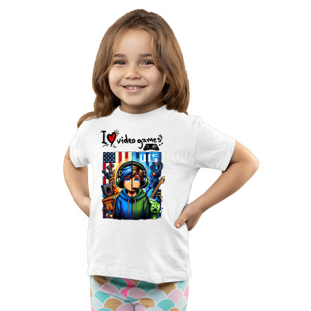 Kids Gaming Power-Up Printed Unisex T-Shirts D3